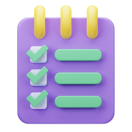 To do List  3D Icon