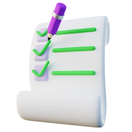 3 D Illustration Of To Do List 3D Icon