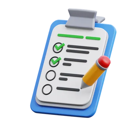 To Do List 3D Icon