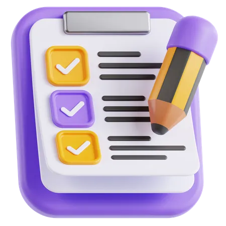 To Do List  3D Icon