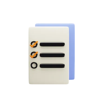 3 D Rendering Notes Icon 3D Icon