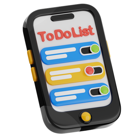 To Do List App  3D Icon