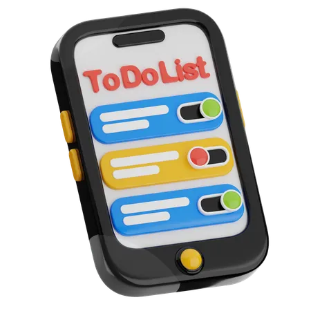 To Do List App  3D Icon