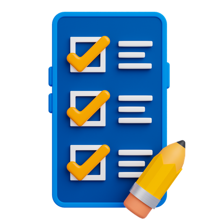 To Do List Application  3D Icon