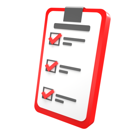 To Do List GYM  3D Icon