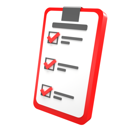 To Do List GYM  3D Icon