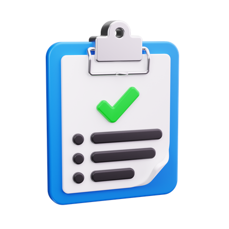 Aufgabenliste  3D Icon