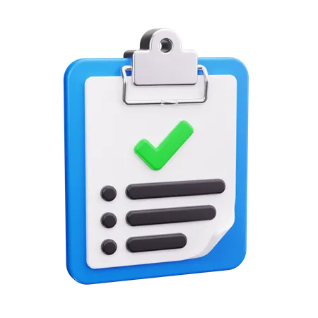 Aufgabenliste  3D Icon