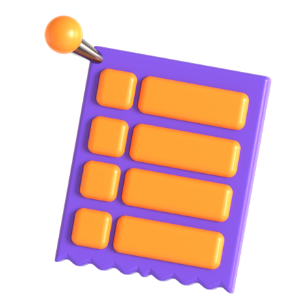 Aufgabenliste  3D Icon