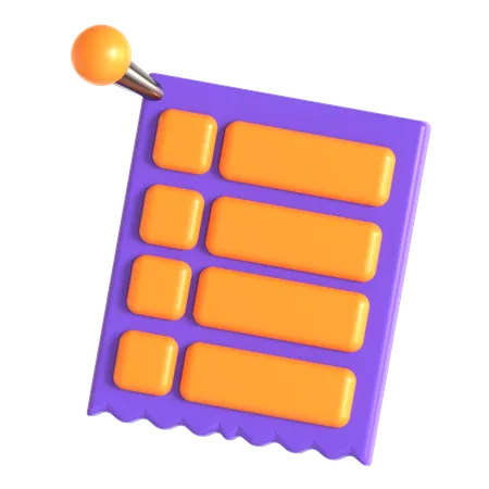 Aufgabenliste  3D Icon