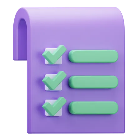Aufgabenliste  3D Icon