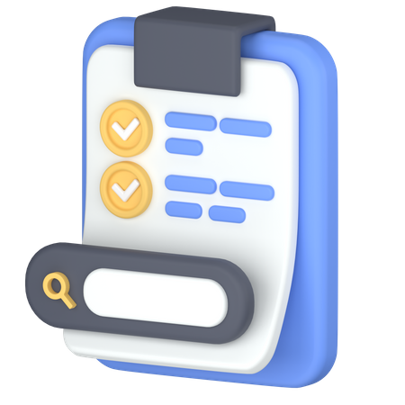 To-do search  3D Icon