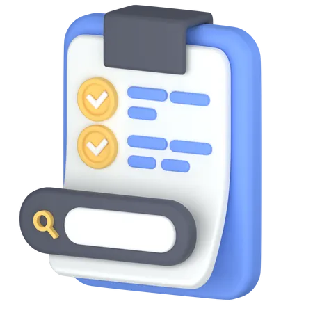 To-do search  3D Icon