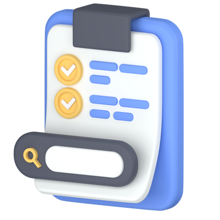 To-do search  3D Icon