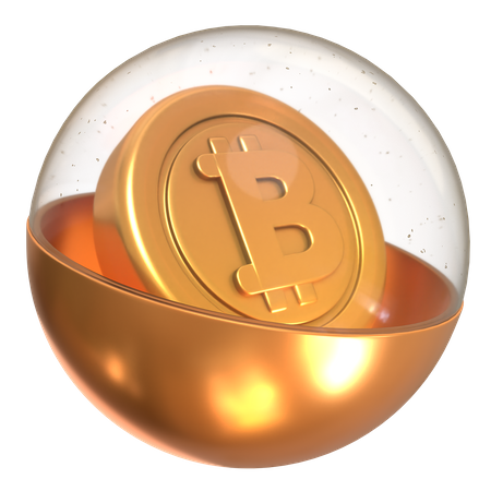 Bitcoin in Gacha-Punkten  3D Icon