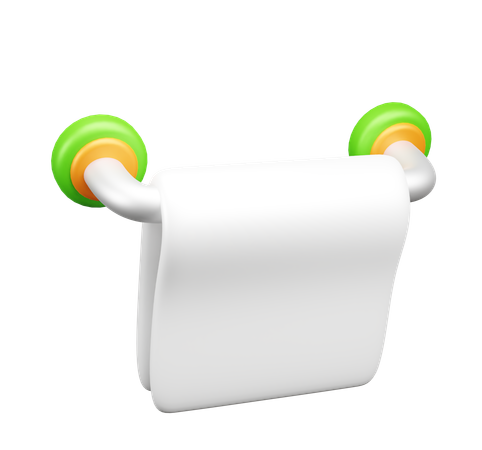 Toalha pendurada  3D Icon