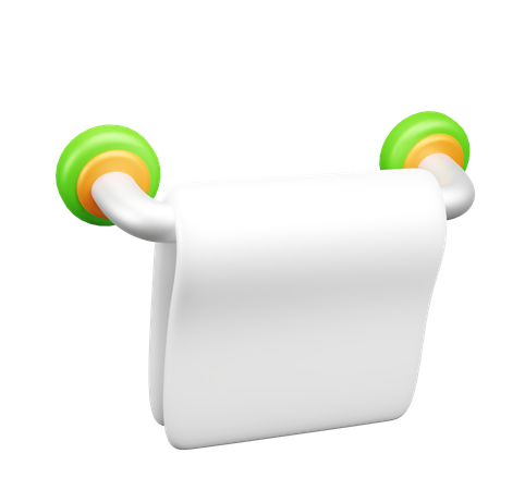 Toalha pendurada  3D Icon