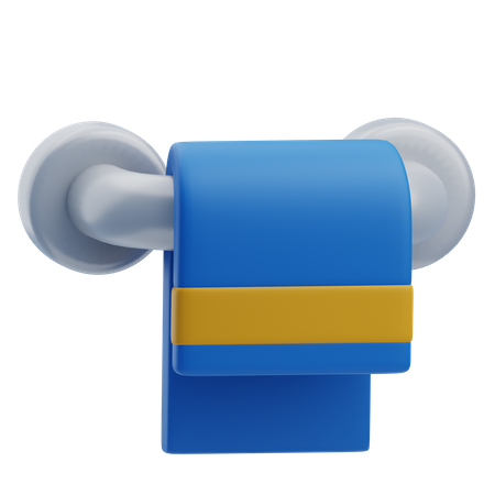 Toalha pendurada  3D Icon