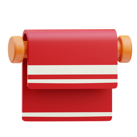 Toalla colgada  3D Icon
