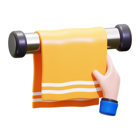 Toalla limpia  3D Icon