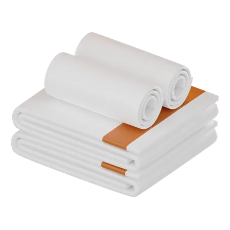 Toallas dobladas  3D Icon