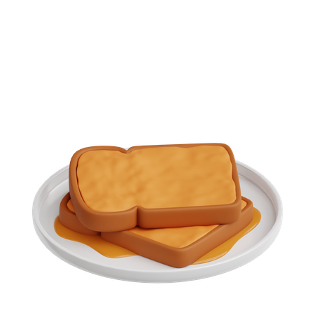 Toast  3D Icon