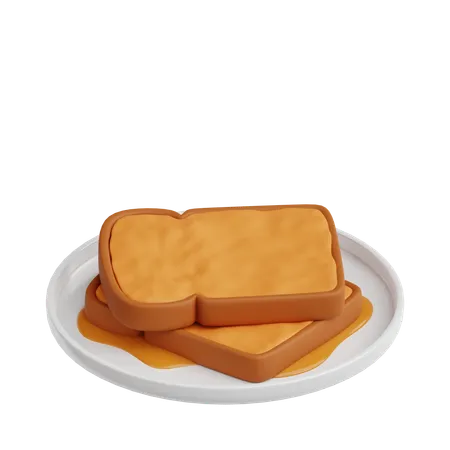 Toast  3D Icon