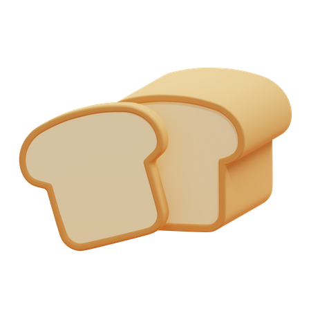 Toast Bread  3D Icon