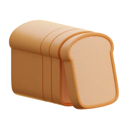 Toast Bread  3D Icon