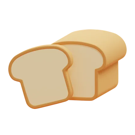 Toast Bread 3D Icon