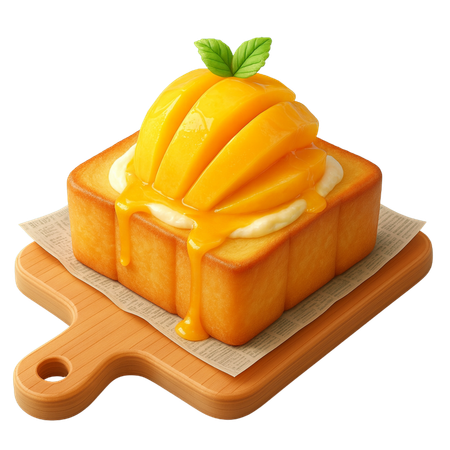 Toast paradis à la mangue  3D Icon