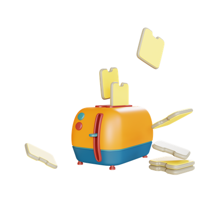 Toaster 3D Illustration