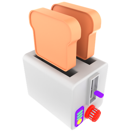 Toaster Machine  3D Icon