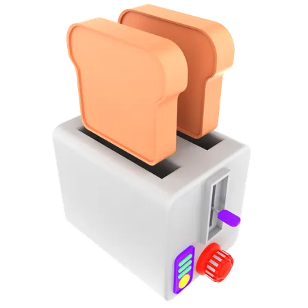 Toaster Machine  3D Icon