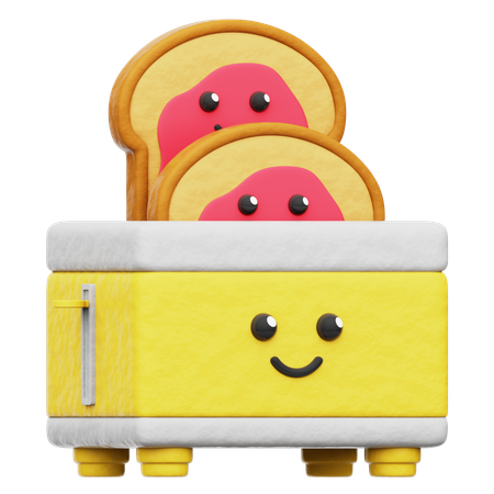 Toaster Machine  3D Icon