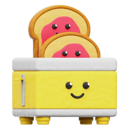 Toaster Machine  3D Icon