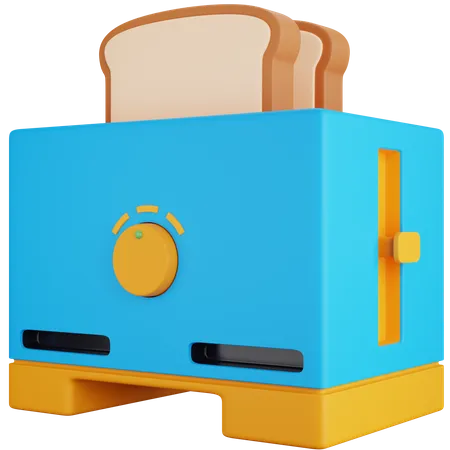 Toaster Machine  3D Icon