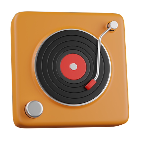 Toca-discos  3D Icon