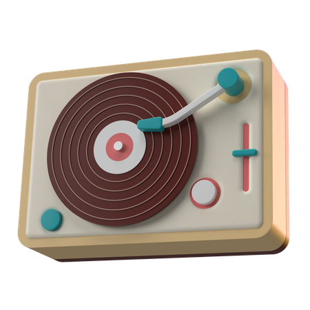 Toca discos  3D Icon