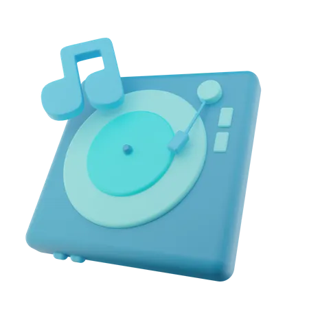 Toca-discos  3D Icon