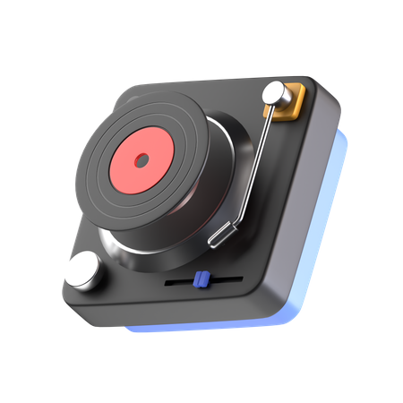 Toca-discos de vinil  3D Icon
