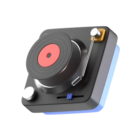 Toca-discos de vinil  3D Icon