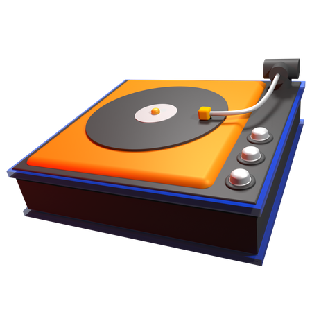 Tocadiscos  3D Icon