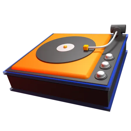 Tocadiscos  3D Icon