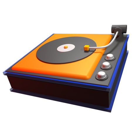 Tocadiscos  3D Icon