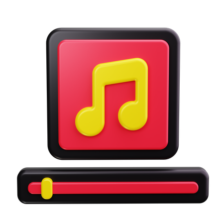 Reprodutor de música  3D Icon