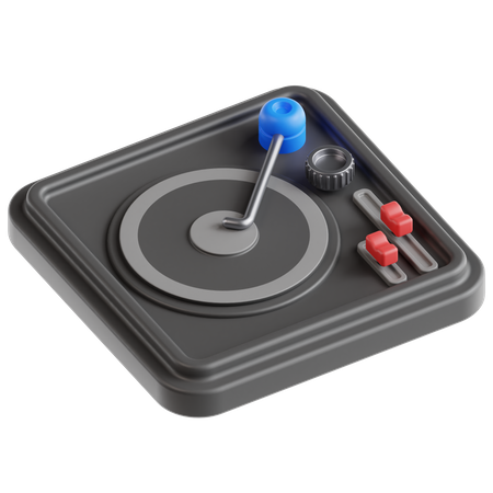 Tocador de vinil  3D Icon
