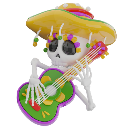 Tocar la guitarra  3D Icon