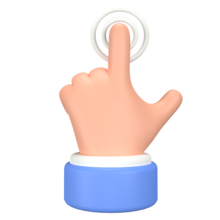 Gesto de tocar la mano  3D Icon