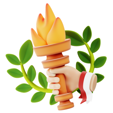 Tocha da esperança  3D Icon
